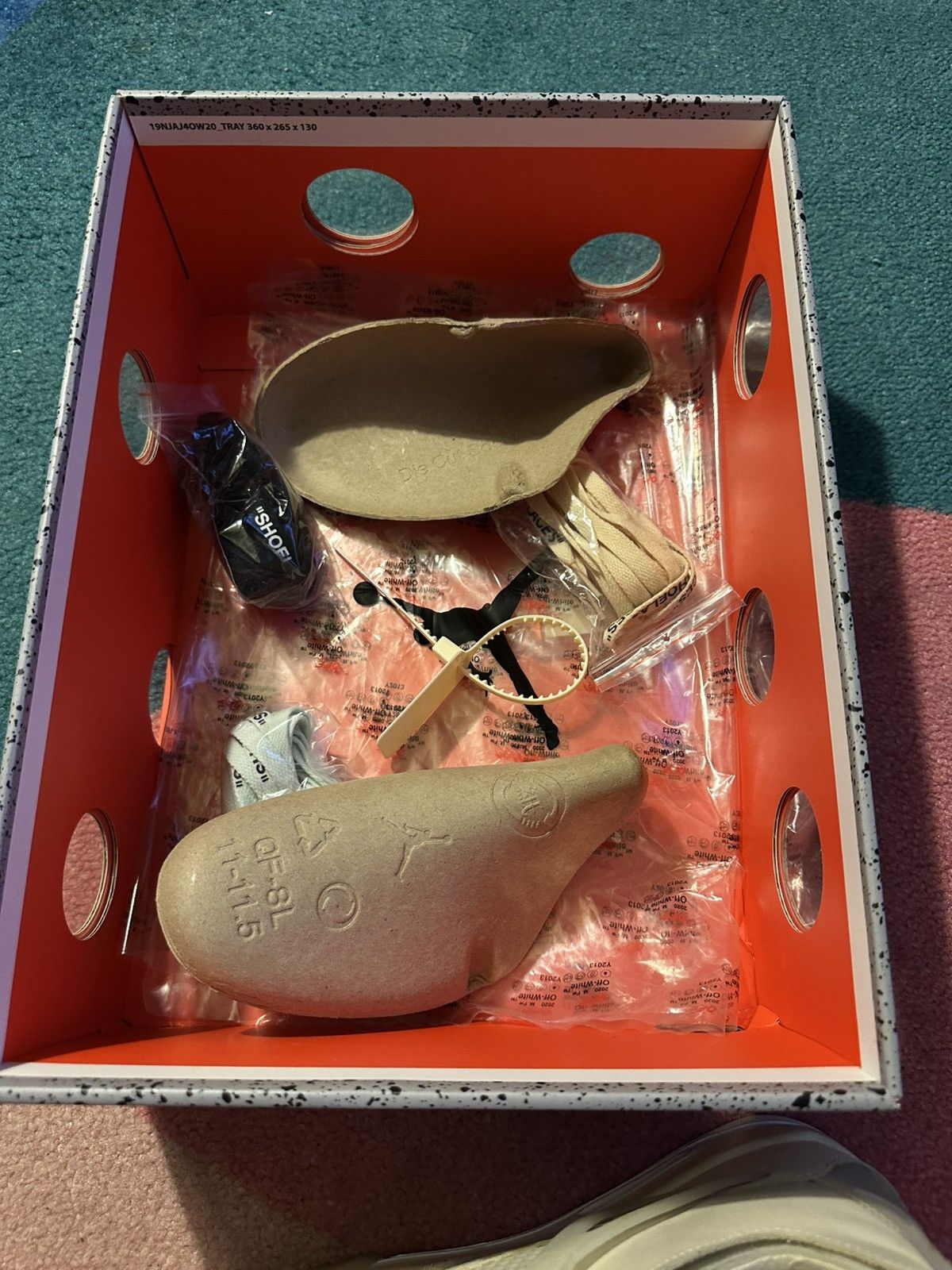 Jordan Brand × Off-White Off White x Air Jordan 4 Retro SP Sail Womens Size US 11.5 / EU 44-45 - 16 Thumbnail