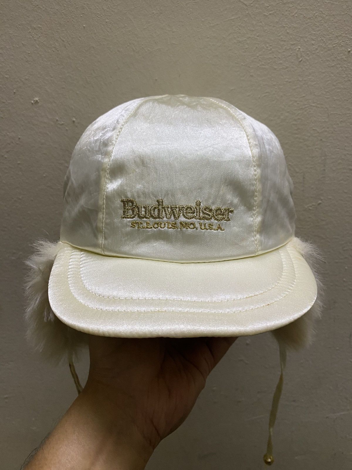 Budweiser × Vintage Vintage 90’s Budweiser King of Beers Trapper Hat Size ONE SIZE - 1 Thumbnail