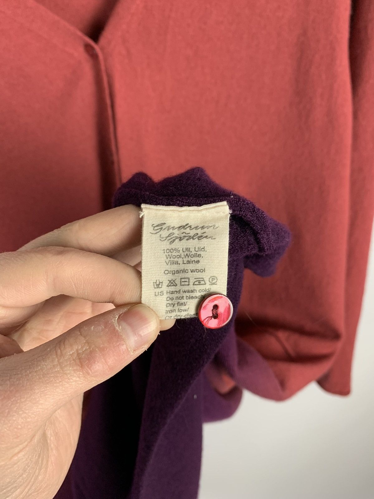 Gudrun Sjoden Gudrun Sjoden Wool Long Cardigan Button Up Size XL Colorful Size XL / US 12-14 / IT 48-50 - 13 Thumbnail