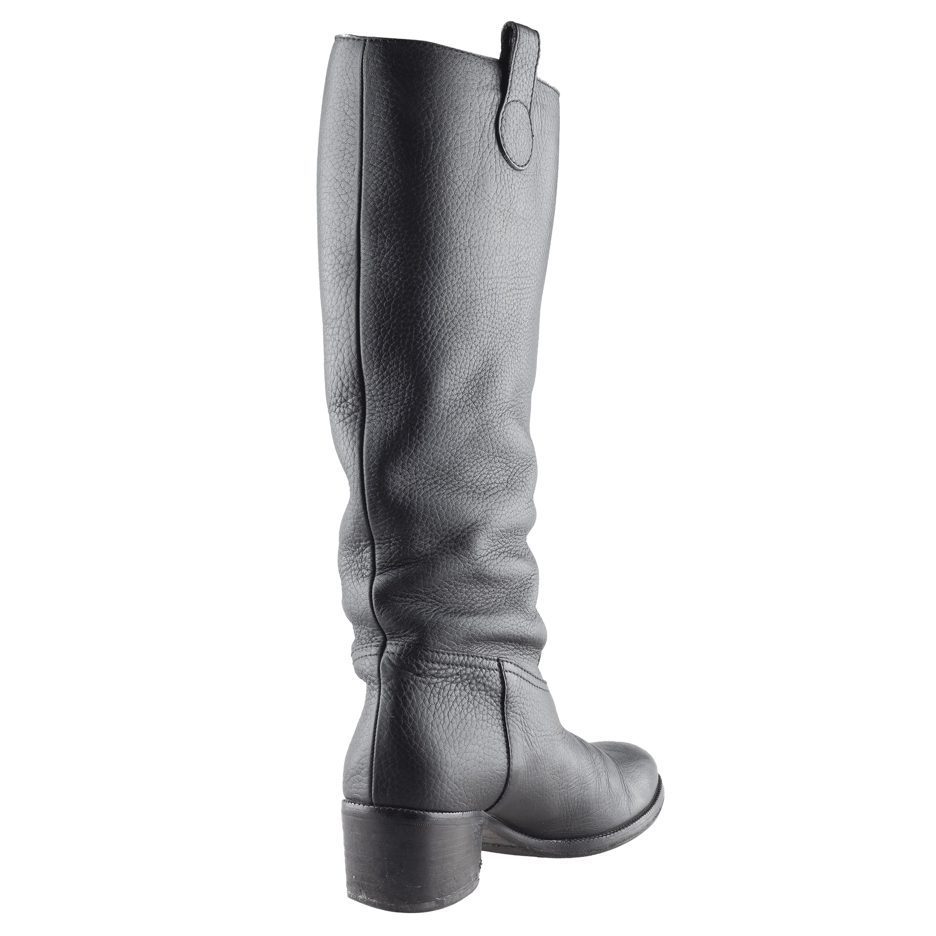 Gucci Vintage Gucci Black Leather Boots (38,5 EU) Size US 7.5 / IT 37.5 - 3 Thumbnail