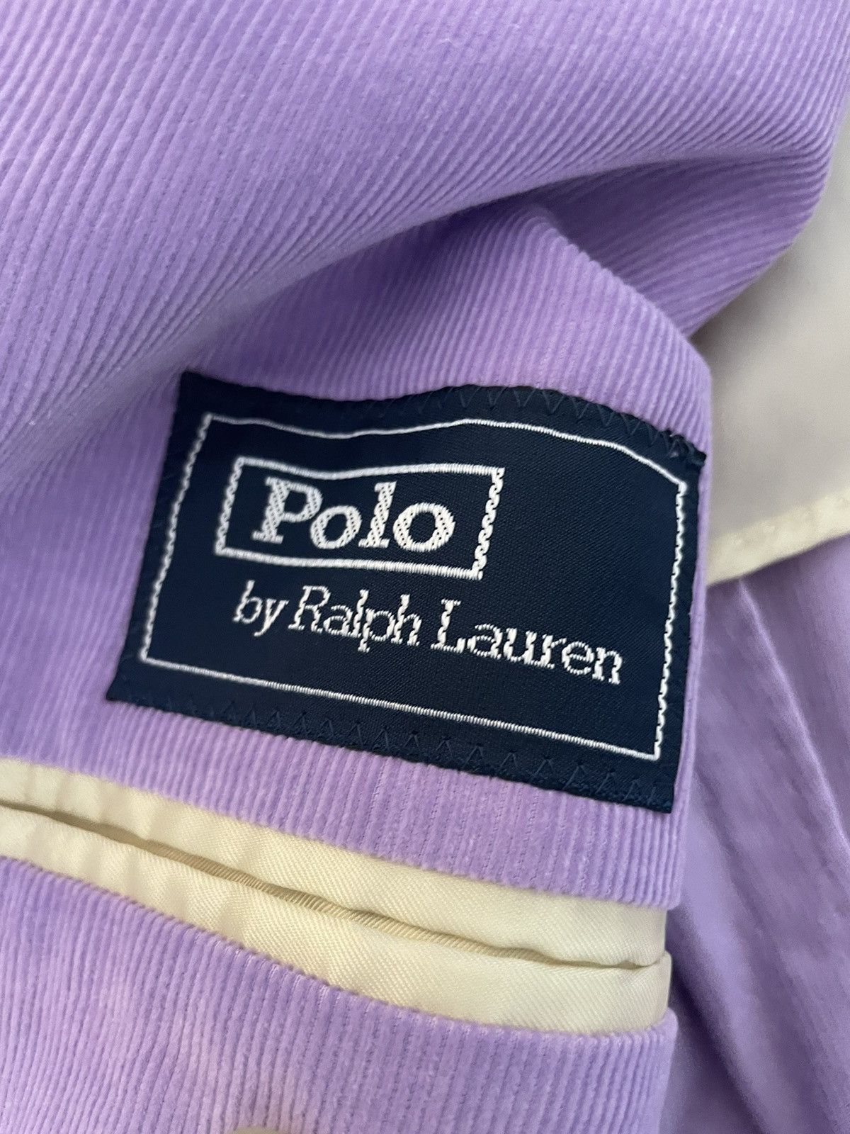 Polo Ralph Lauren × Vintage Fine Wale Corduroy Patch Pocket Jacket Size 44L - 11 Thumbnail