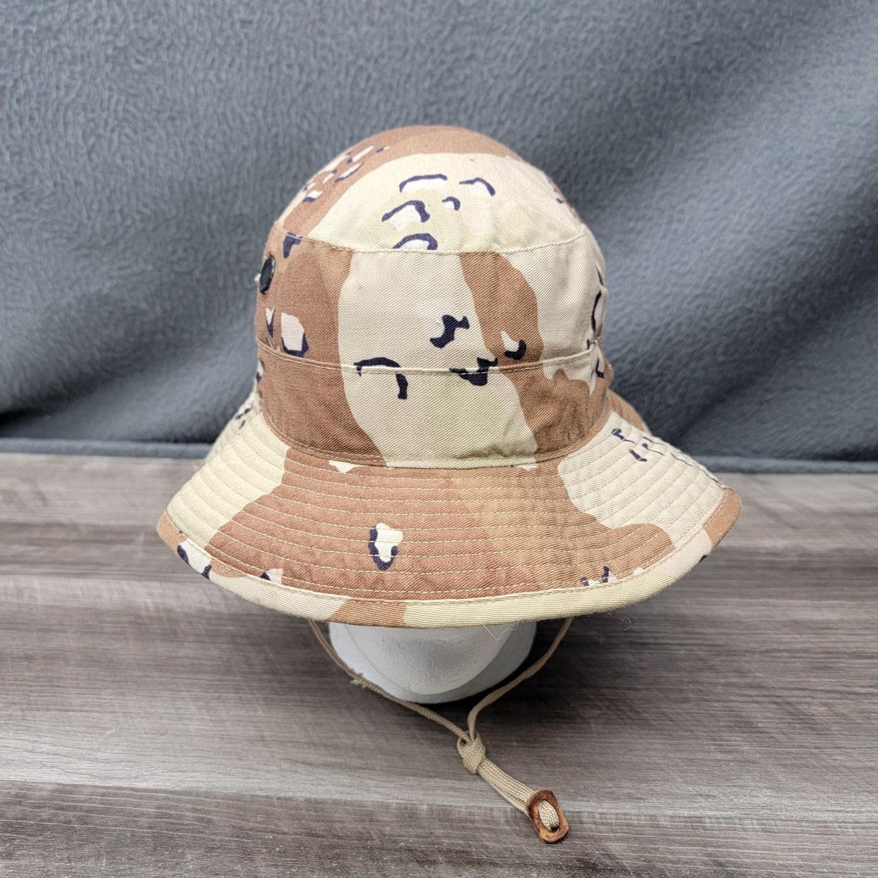 Vintage VINTAGE US Military Hat Boonie Bucket Fitted Mens Small Brown Desert Camo 90s Size ONE SIZE - 2 Thumbnail