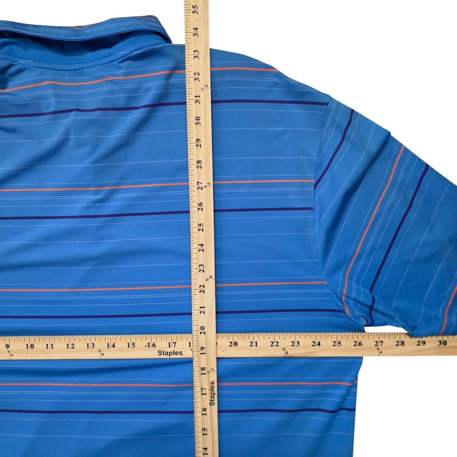 Nike Nike Tour Dri‑Fit Golf Polo Men’s XXL Blue Orange Striped Size US XXL / EU 58 / 5 - 6 Thumbnail