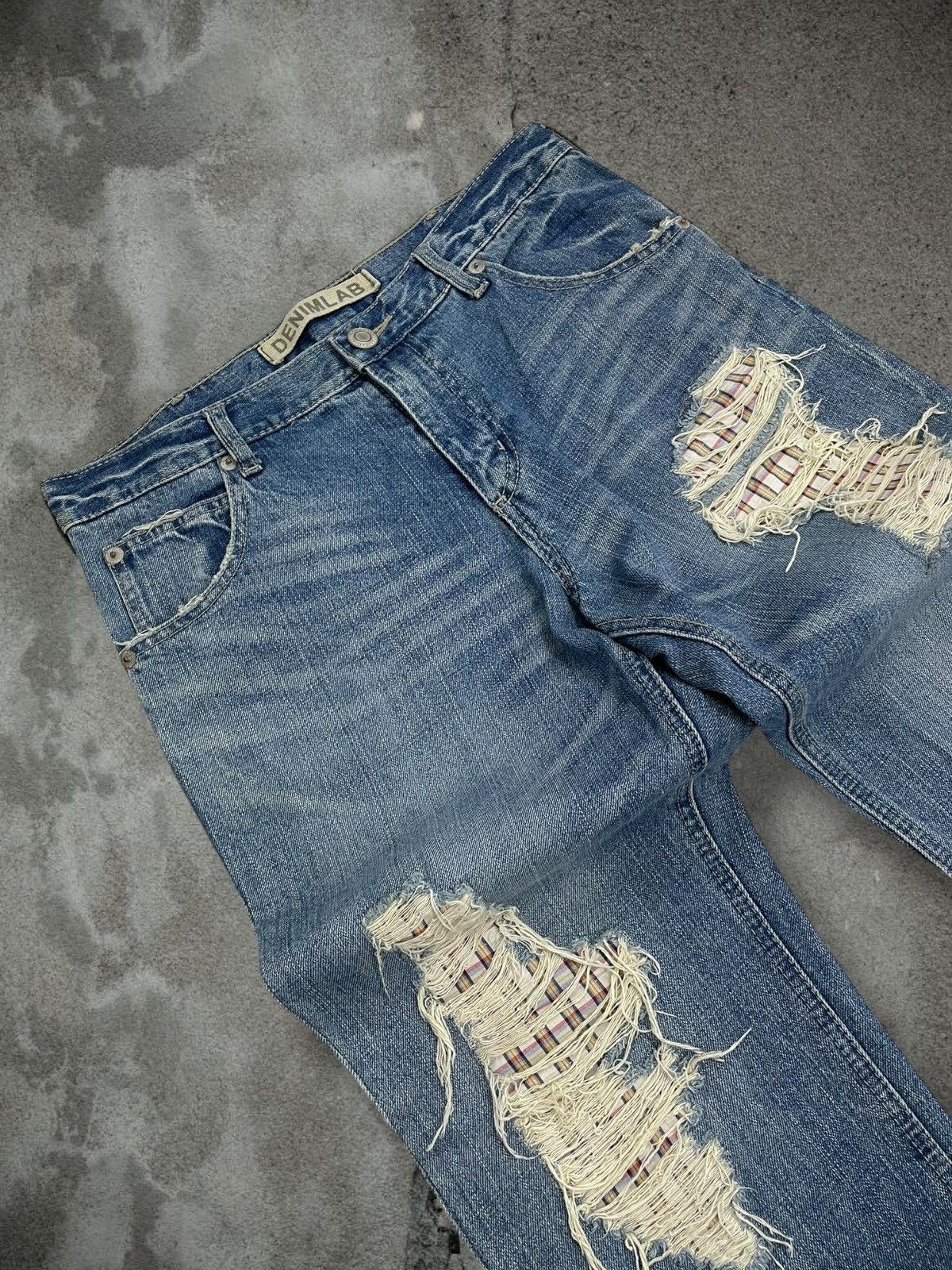 Hysteric Glamour Vintage Authentic Designer 1990s Denim Lab Distressed Denim Size US 32 / EU 48 - 7 Thumbnail