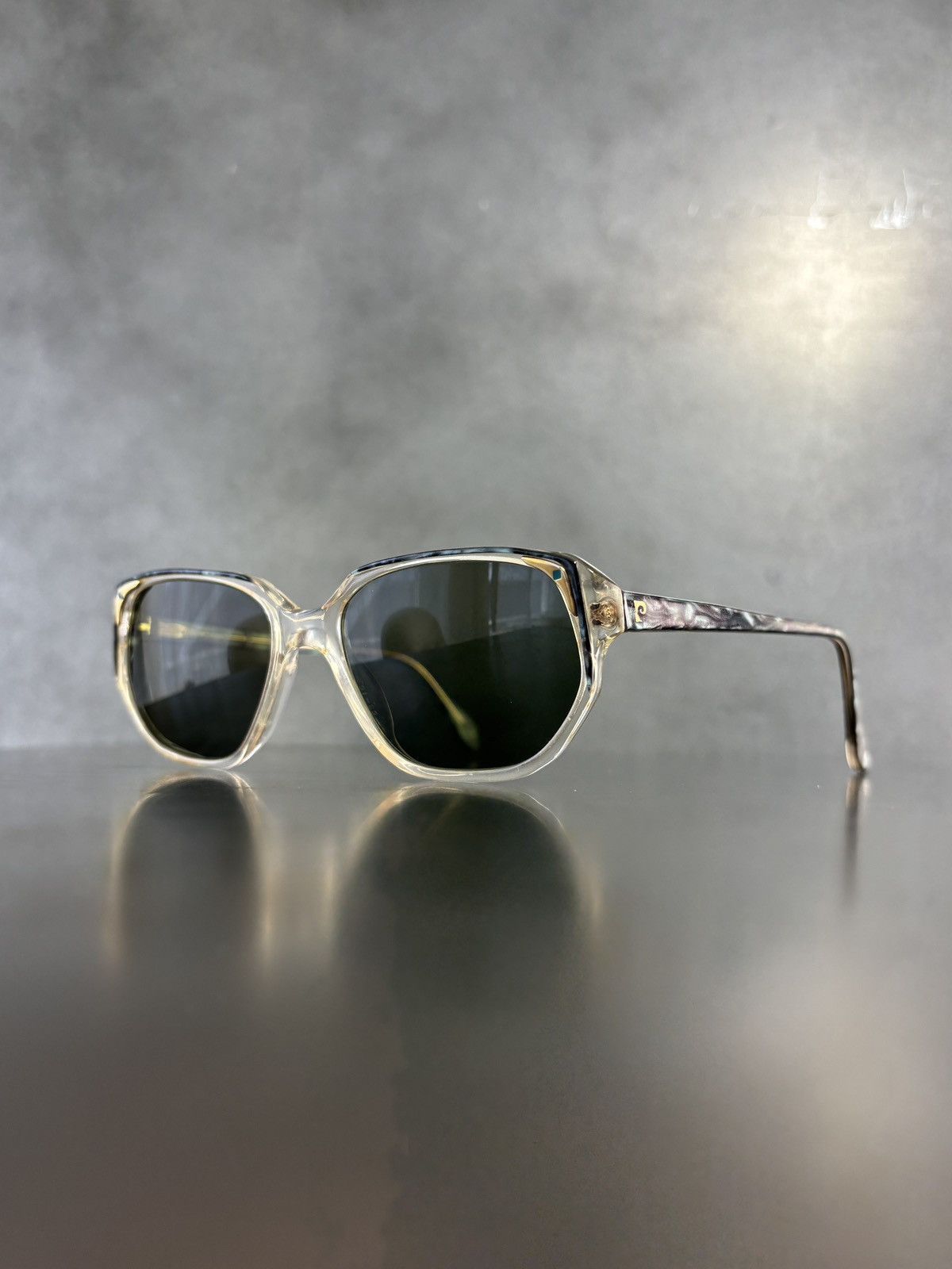 Pierre Cardin × Vintage 1980s Pierre Cardin Sunglasses Marble Wayfarer Angular Geome Size ONE SIZE - 23 Thumbnail