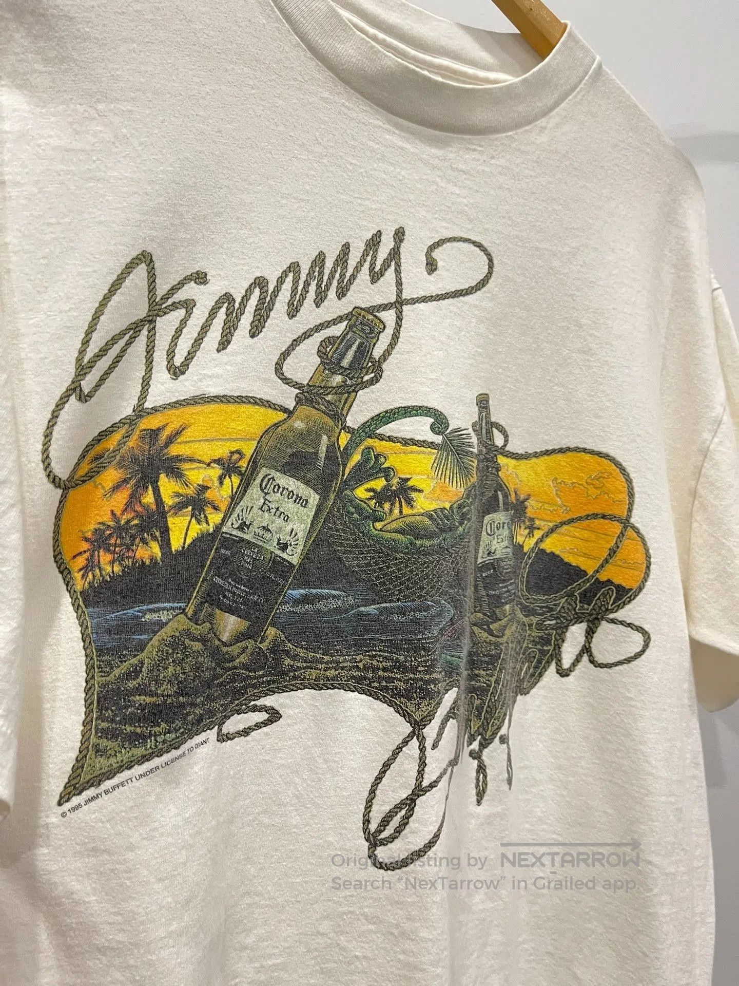 Vintage Jimmy Buffett 1995 Domino College Tour. Size US XL / EU 56 / 4 - 3 Thumbnail