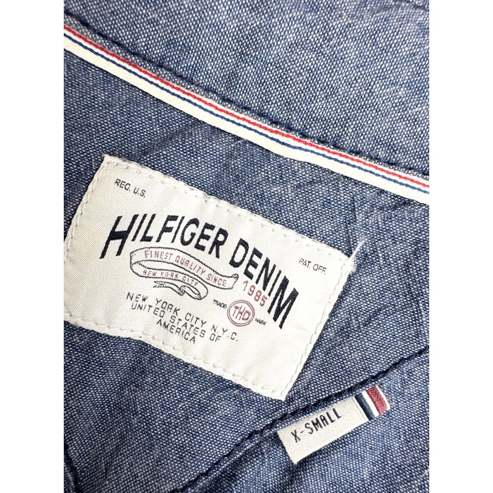 Tommy Hilfiger Tommy Hilfiger Womens denim blue dress XS A-Line Knee Length Dress Size XS / US 0-2 / IT 36-38 - 5 Thumbnail