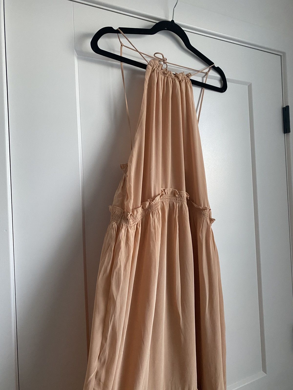 Zara ZARA HALTER NECK LONG DRESS WITH RUFFLES SIZE XS NWOT Size XS / US 0-2 / IT 36-38 - 3 Thumbnail