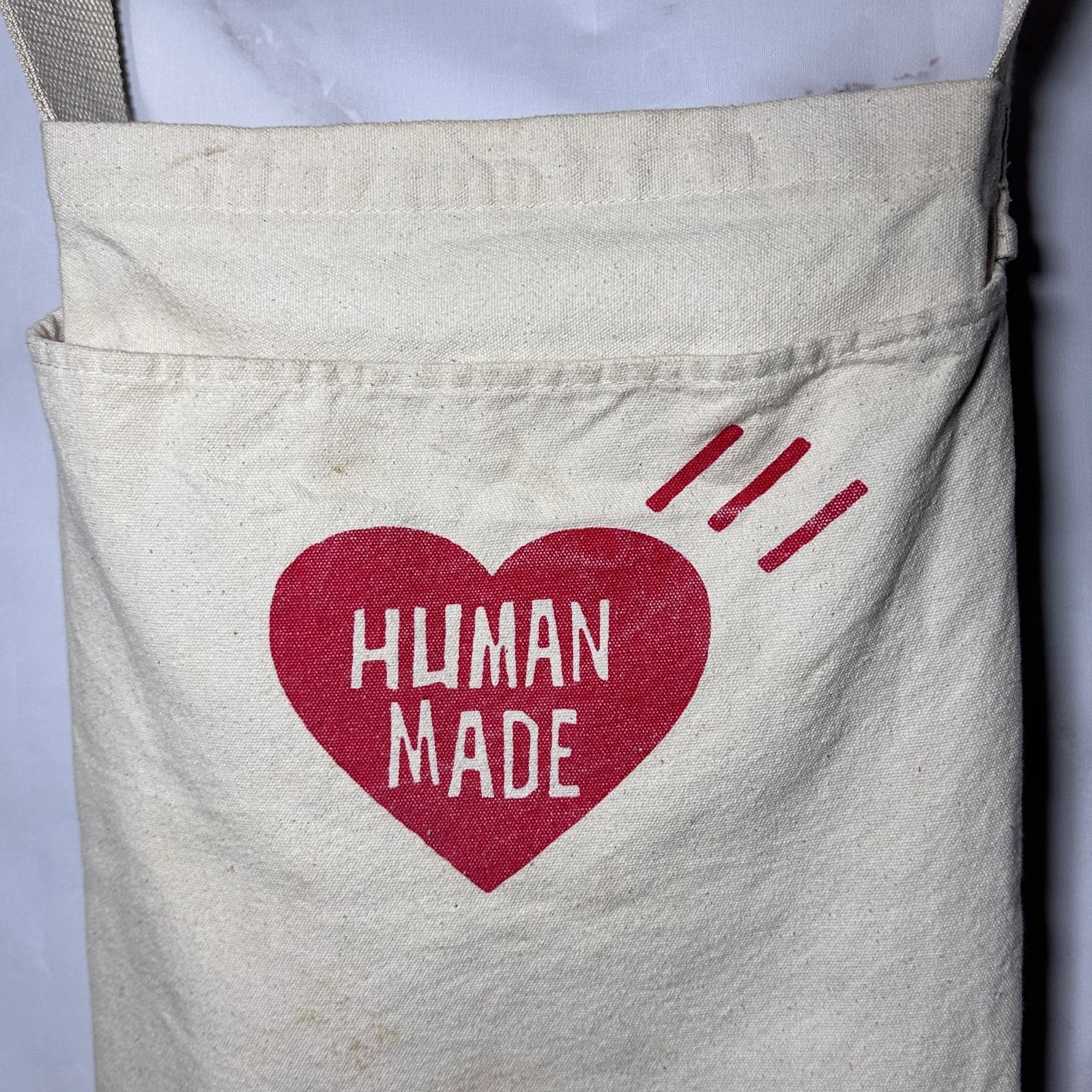 Human Made Cream Canvas Tote Size ONE SIZE - 2 Thumbnail