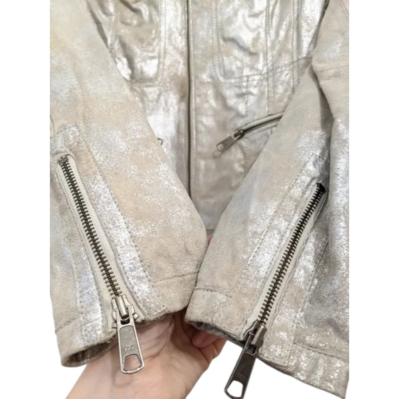 Other Metallic silver leather jacket by Arma sz S Size S / US 4 / IT 40 - 3 Thumbnail