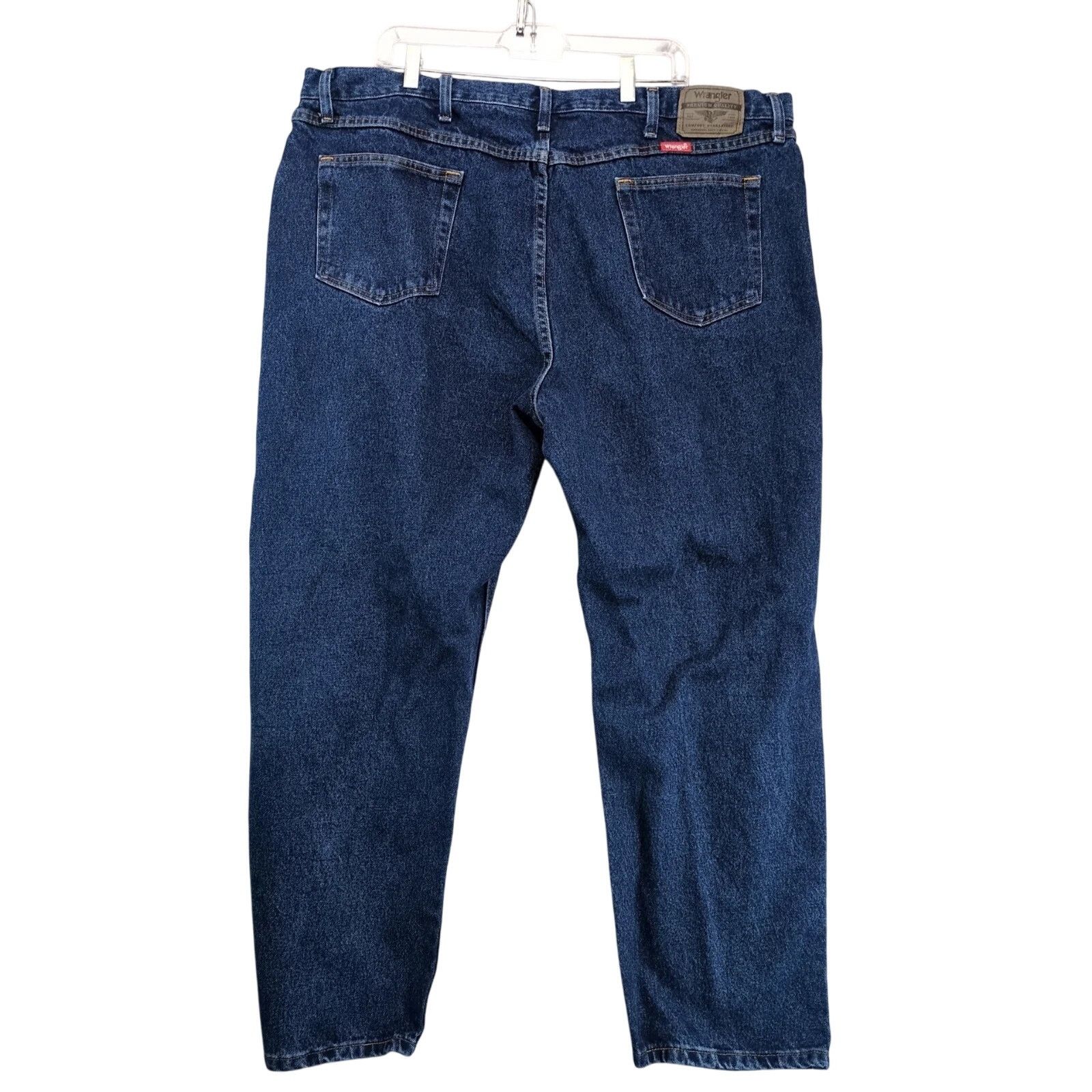 Wrangler Wrangler Relaxed Fit Jeans Men's 44x30 100% Cotton Dark Wash Size US 44 / EU 60 - 2 Thumbnail