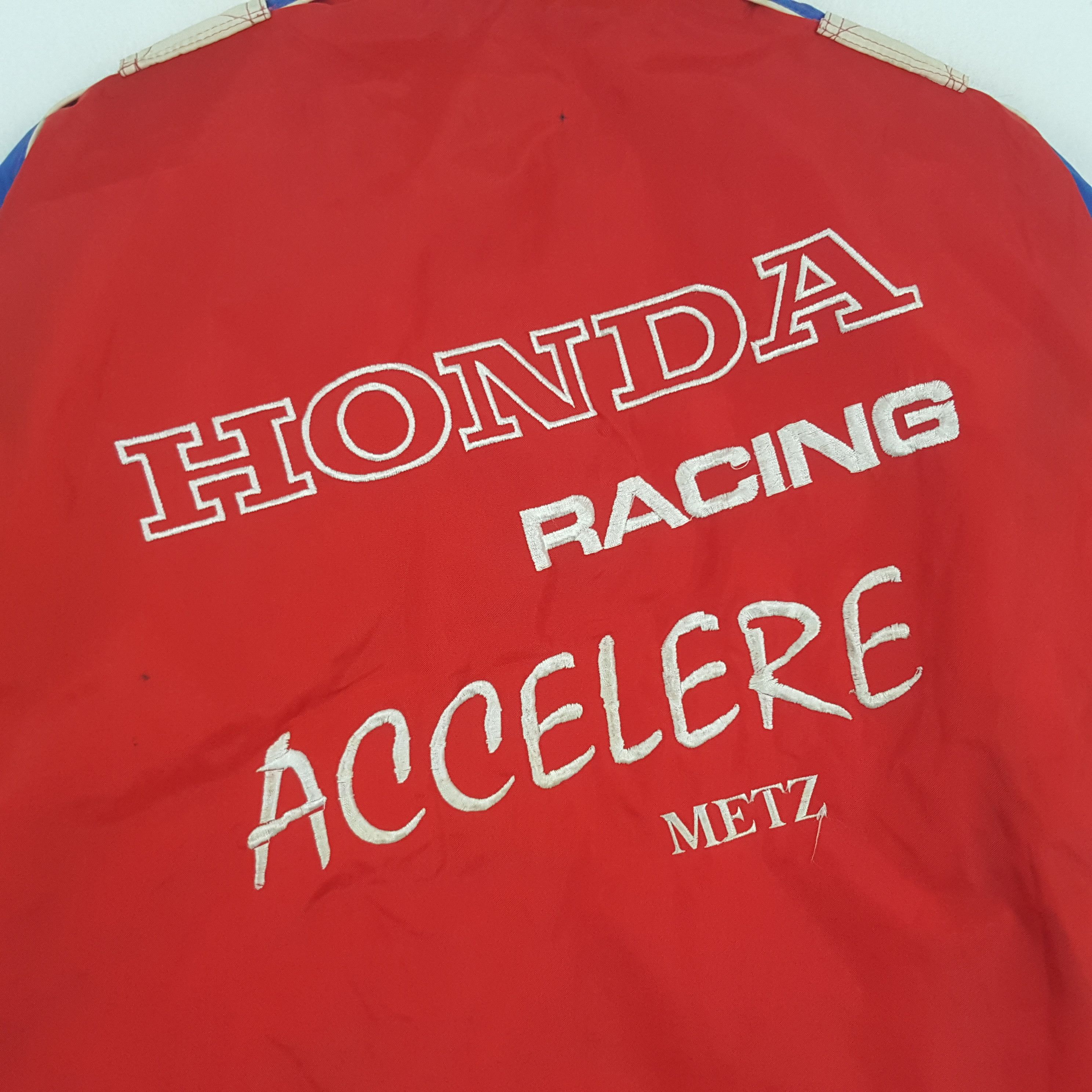 Honda × Vintage Vintage Honda Racing Accelere Metz Bikers Jacket Size US L / EU 52-54 / 3 - 2 Thumbnail