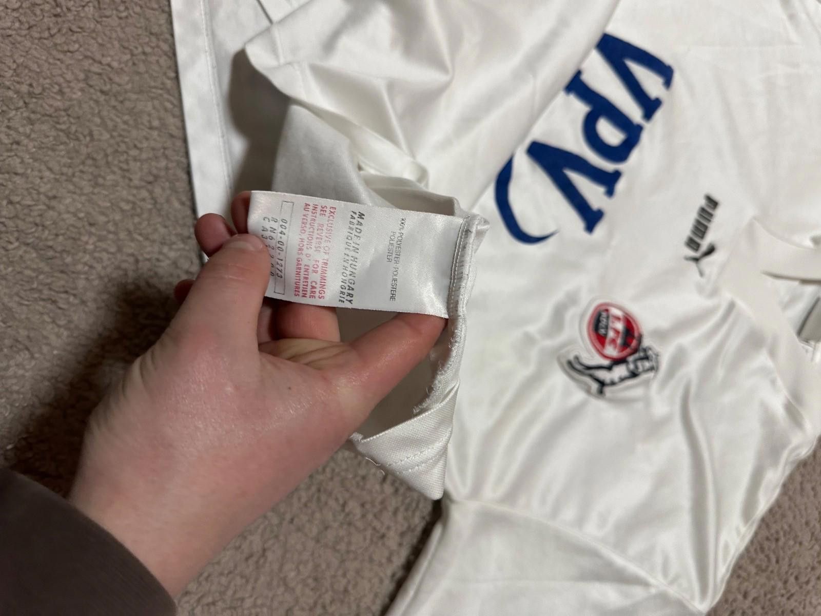 Puma FC Koln Home football shirt 2000 Soccer Puma White Jersey XL Size ONE SIZE - 6 Thumbnail