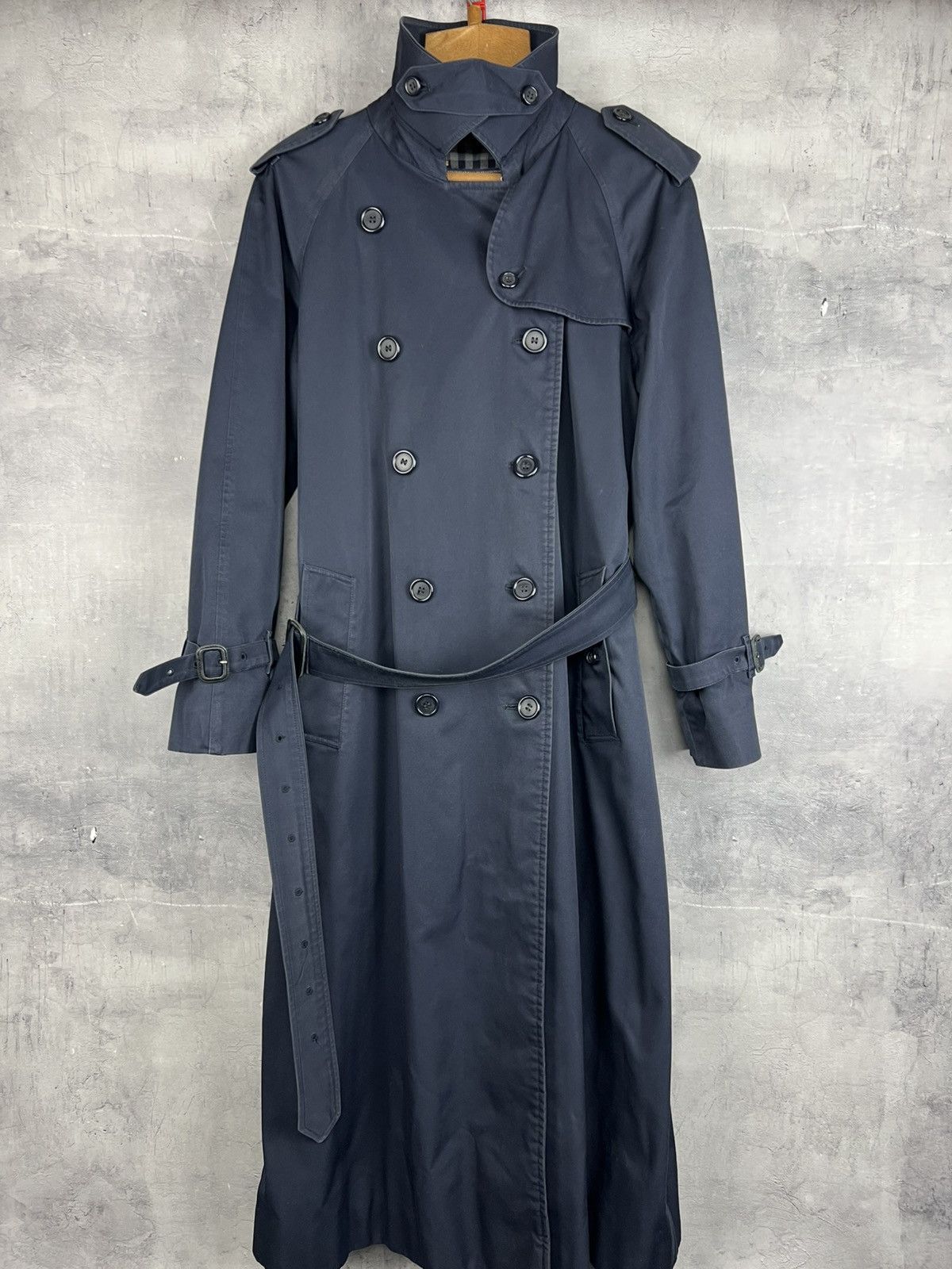 Burberry Vintage Burberrys Nova Check Double Breasted Trench Coat 10 Size M / US 6-8 / IT 42-44 - 3 Thumbnail