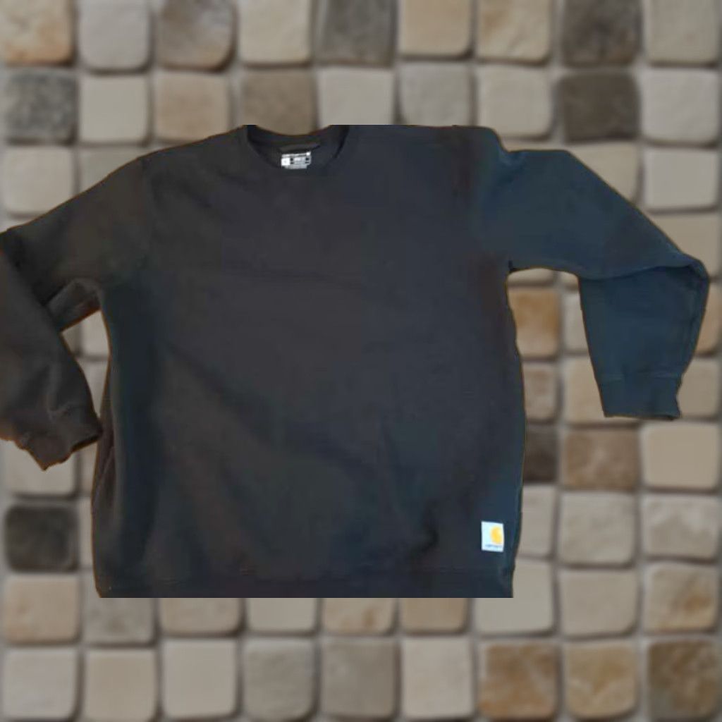 Carhartt VINTAGE Carhartt Sweatshirt Loose Fit Black XL Unisex Adults Pullover Heavy Work Gear X-Large Size US XL / EU 56 / 4 - 1 Thumbnail