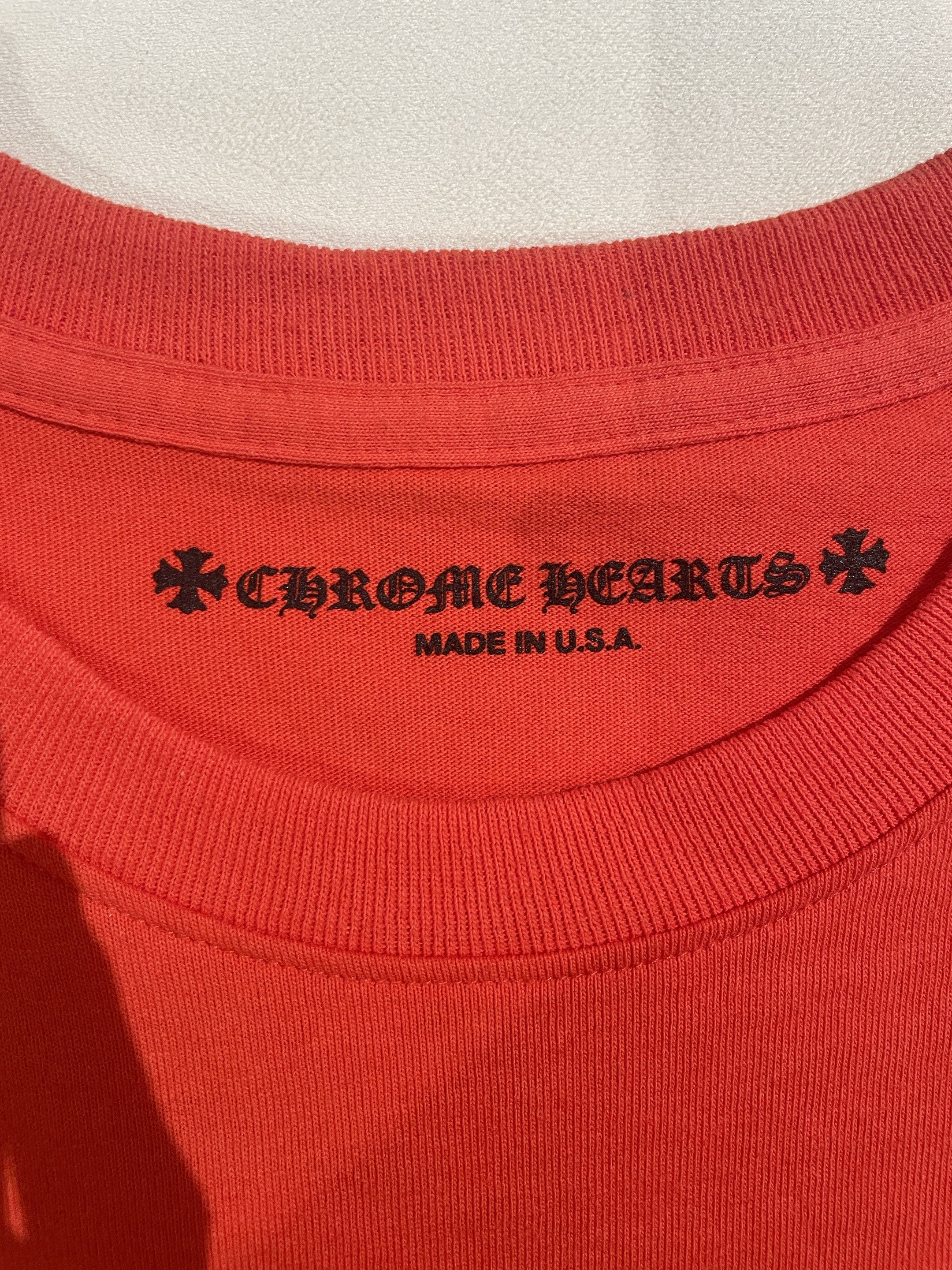 Chrome Hearts Chrome Hearts Matty Boy Red Flame Hearts Short Sleeve Tee Size US M / EU 48-50 / 2 - 3 Thumbnail