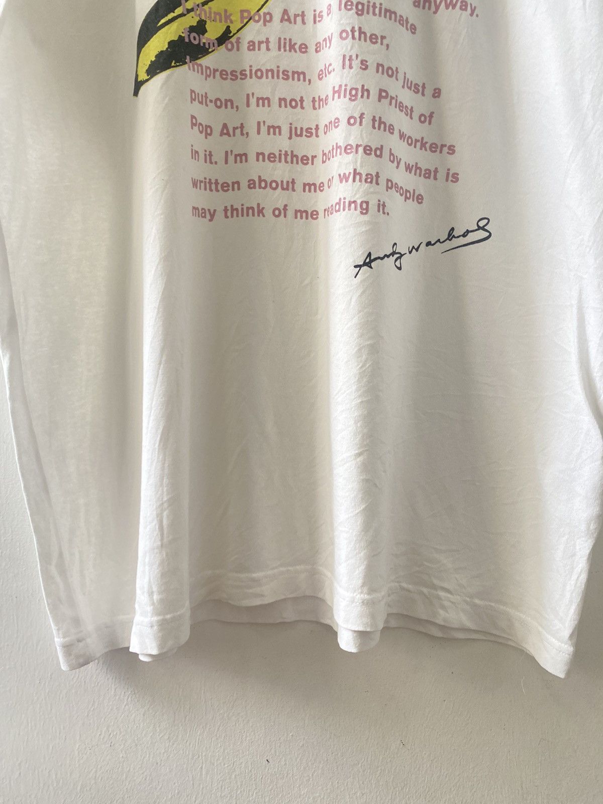 Andy Warhol × Vintage Vintage Y2k Andy Warhol Pop Art Tshirt Size US XL / EU 56 / 4 - 2 Thumbnail