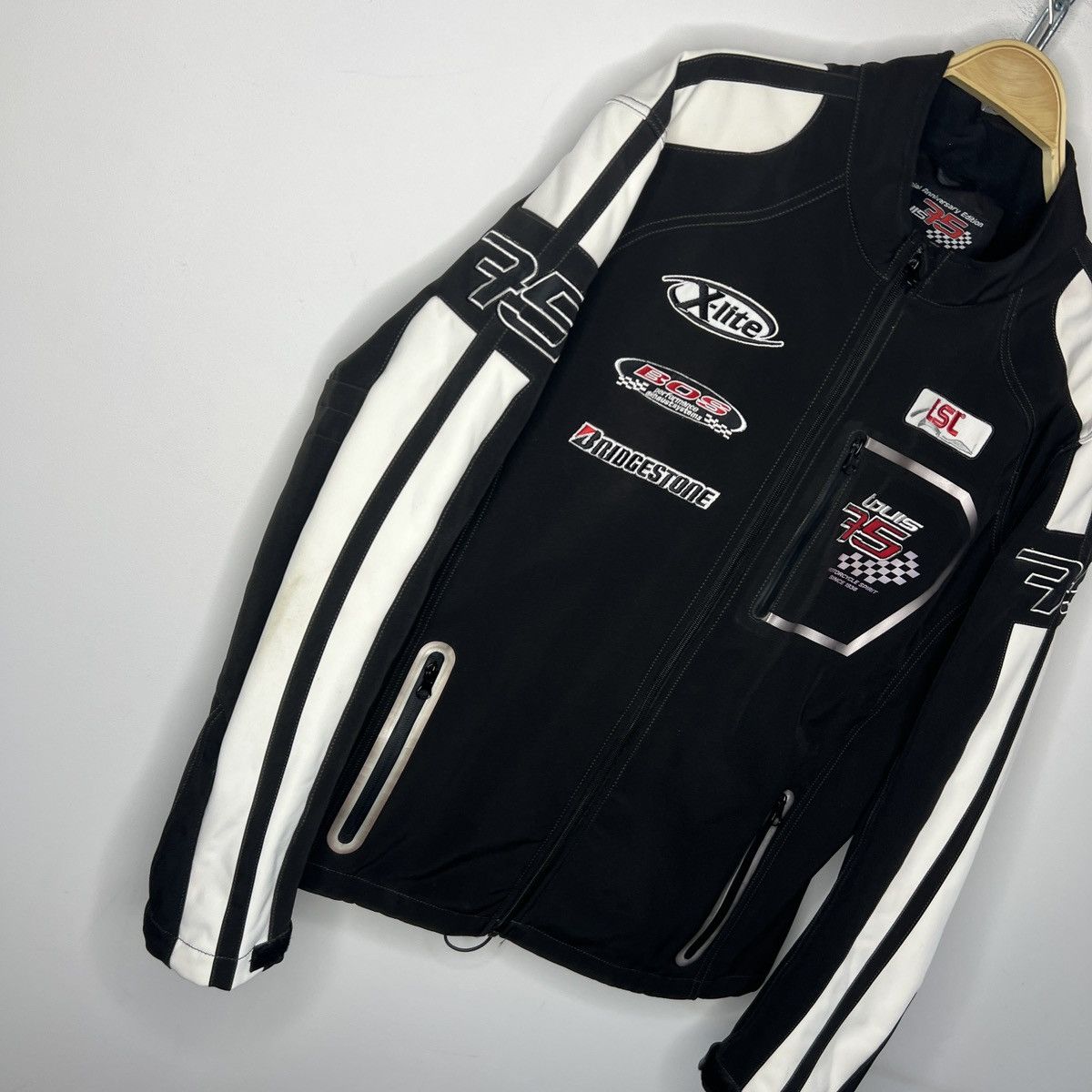 Vintage Vintage Bridgestone Louis 75 Motorcycle Racing Jacket Size US L / EU 52-54 / 3 - 3 Thumbnail