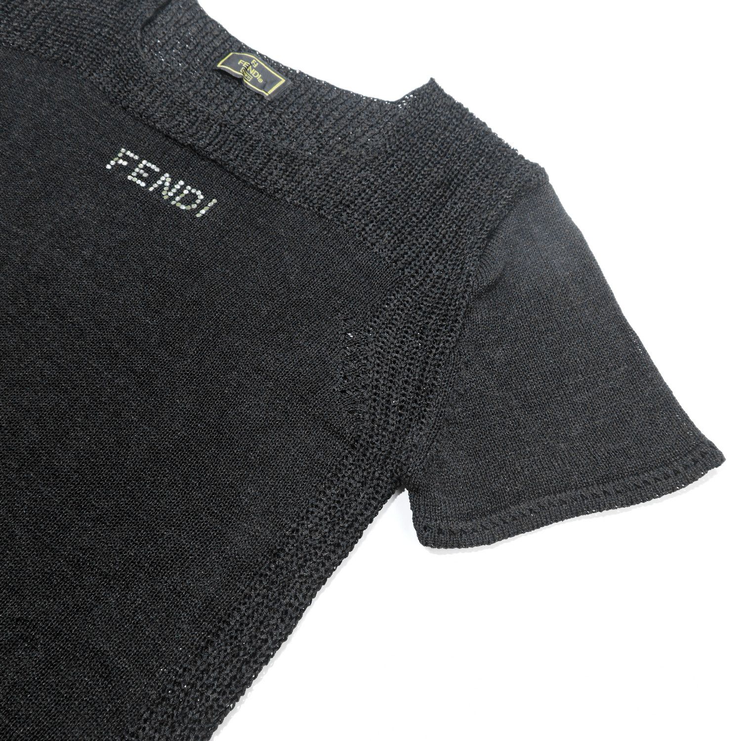 Fendi FENDI SMALL LOGO KNIT T-SHIRT Size M / US 6-8 / IT 42-44 - 8 Thumbnail