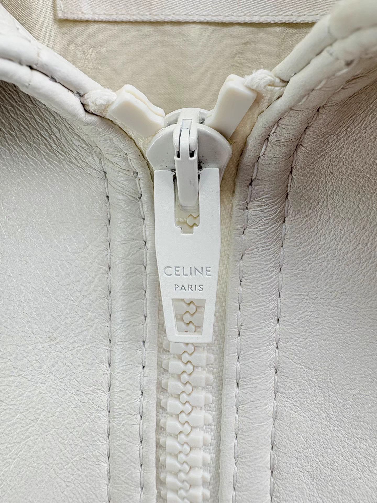 Celine CELINE Triomphe Leather Jacket Size US S / EU 44-46 / 1 - 4 Thumbnail