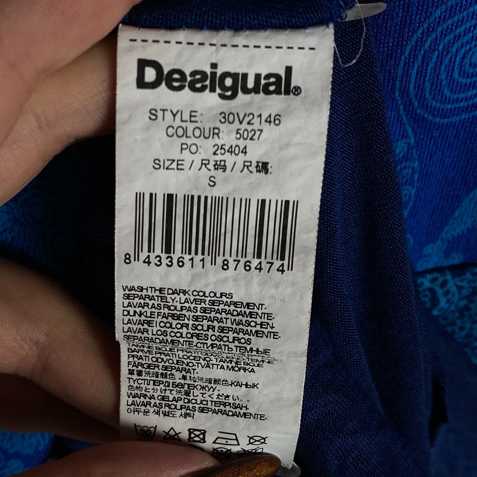 Desigual Desigual Dress Women's Size S Short Sleeve Blue ` Size S / US 4 / IT 40 - 6 Thumbnail