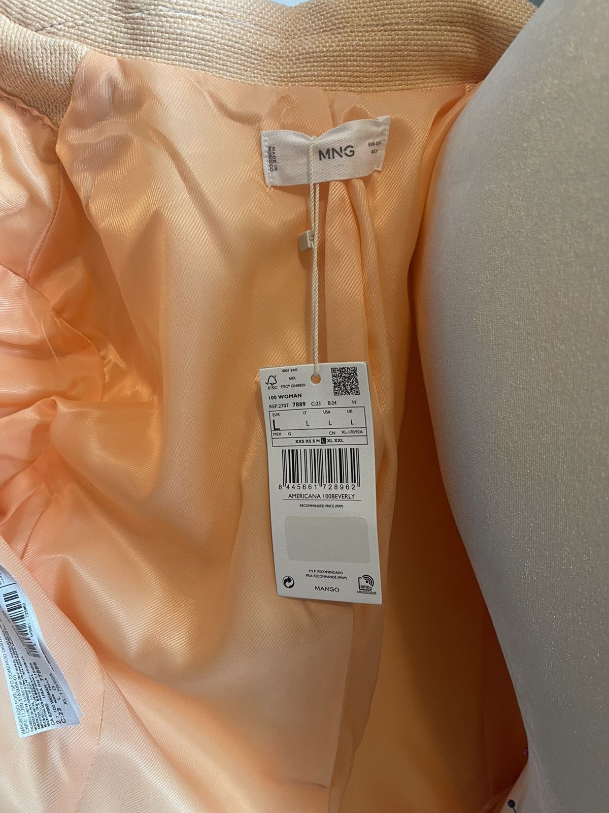 Mango Mango Suit Set – Cropped Blazer & Mini Skirt Size L / US 10 / IT 46 - 8 Thumbnail