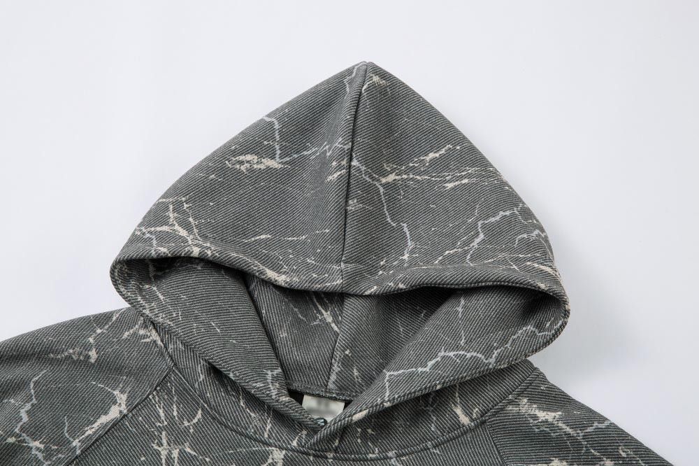 Vintage Men's punk washed distressed loose cracked hoodie Size US M / EU 48-50 / 2 - 3 Thumbnail