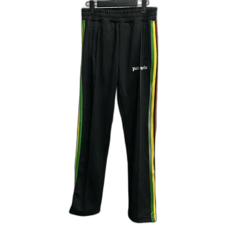 Palm Angels Palm Angels Black Rainbow Logo Zipper Pants Size US 32 / EU 48 - 1 Thumbnail