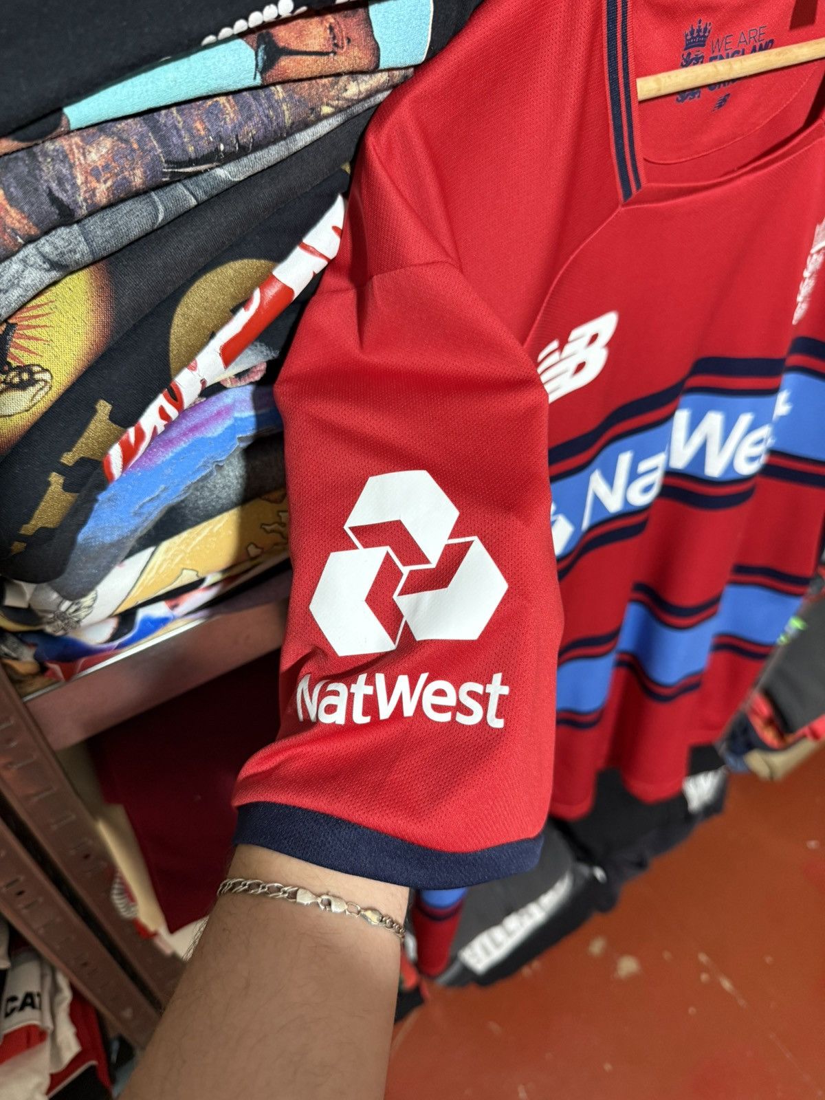 New Balance Vintage England Team Jersey Cricket Shirt New Balance Trikot Size US XXL / EU 58 / 5 - 7 Thumbnail