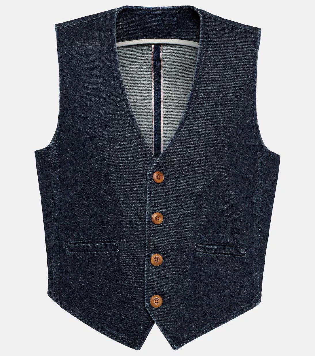 Chloe o1loc1c10425 Denim vest Waistcoat Iconic in Navy Size L / US 10 / IT 46 - 1 Thumbnail