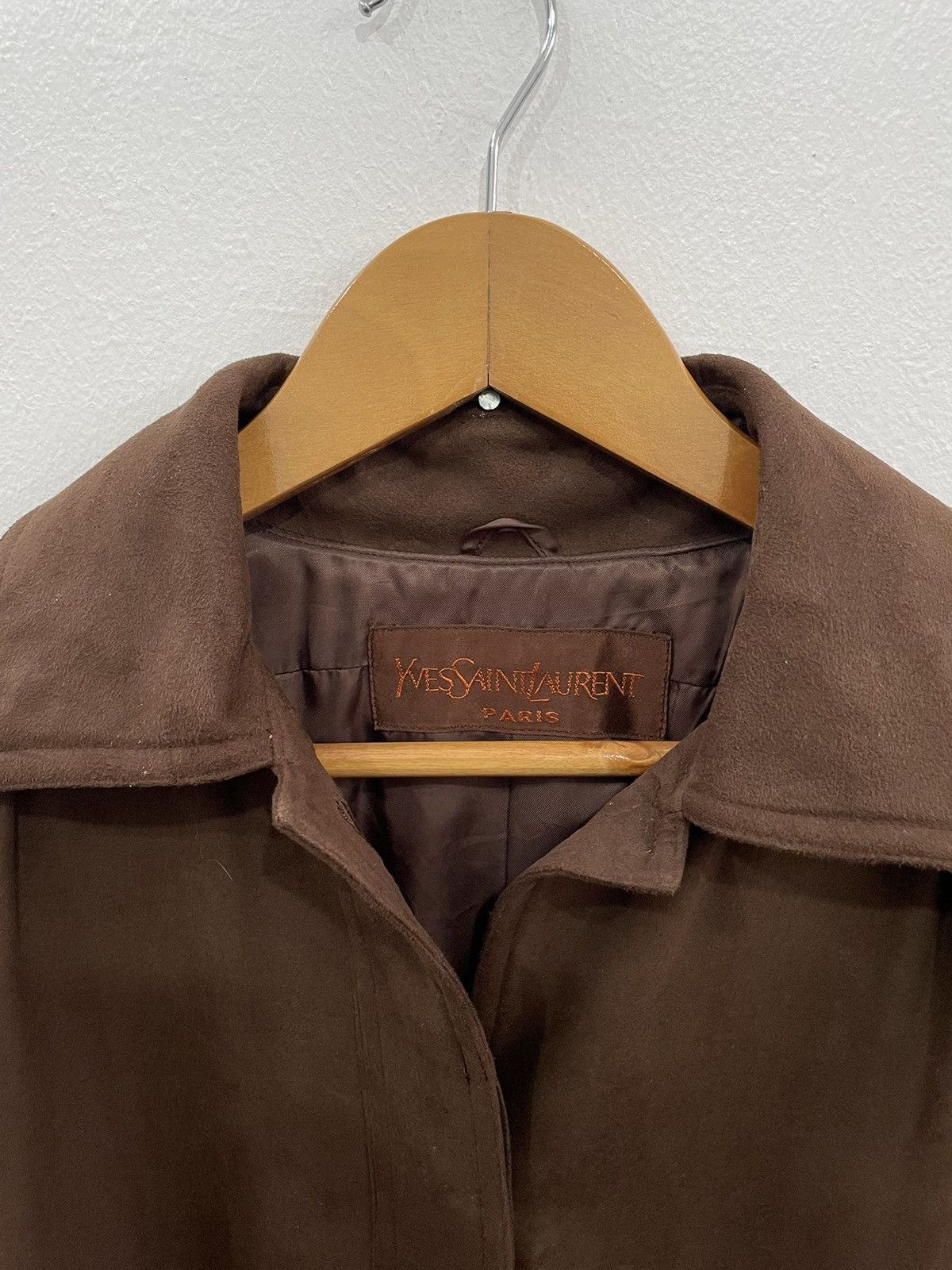 Yves Saint Laurent YVES SAINT LAURENT BROWN OVERCOAT JACKET WITH BELTED Size US S / EU 44-46 / 1 - 4 Thumbnail