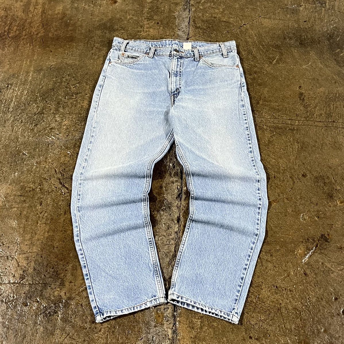 Levi's × Vintage Crazy Vintage 90s Levi's 505 Orange Tab Faded Skater Jeans Size US 36 / EU 52 - 2 Thumbnail