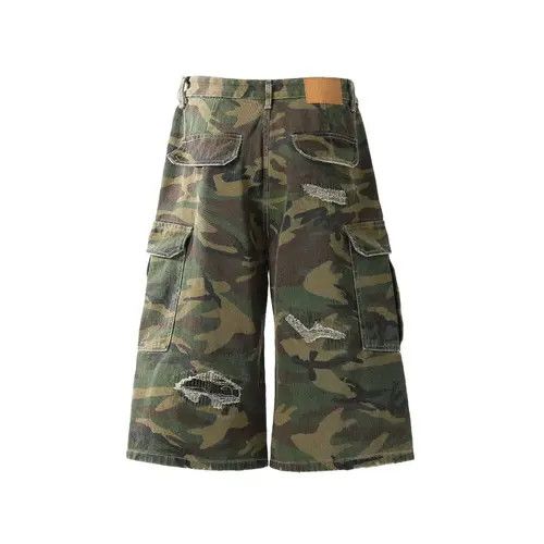 VIBE Street hip hop washed baggy denim shorts Size US 34 / EU 50 - 2 Thumbnail