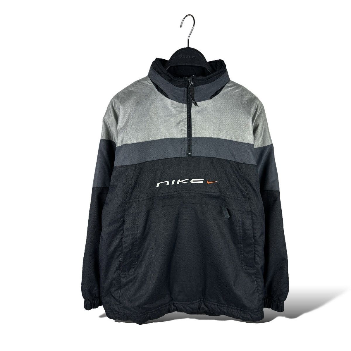 Nike Vintage Y2K Nike Big Logo Anorak Women’s Jacket Hooded Size S / US 4 / IT 40 - 1 Thumbnail