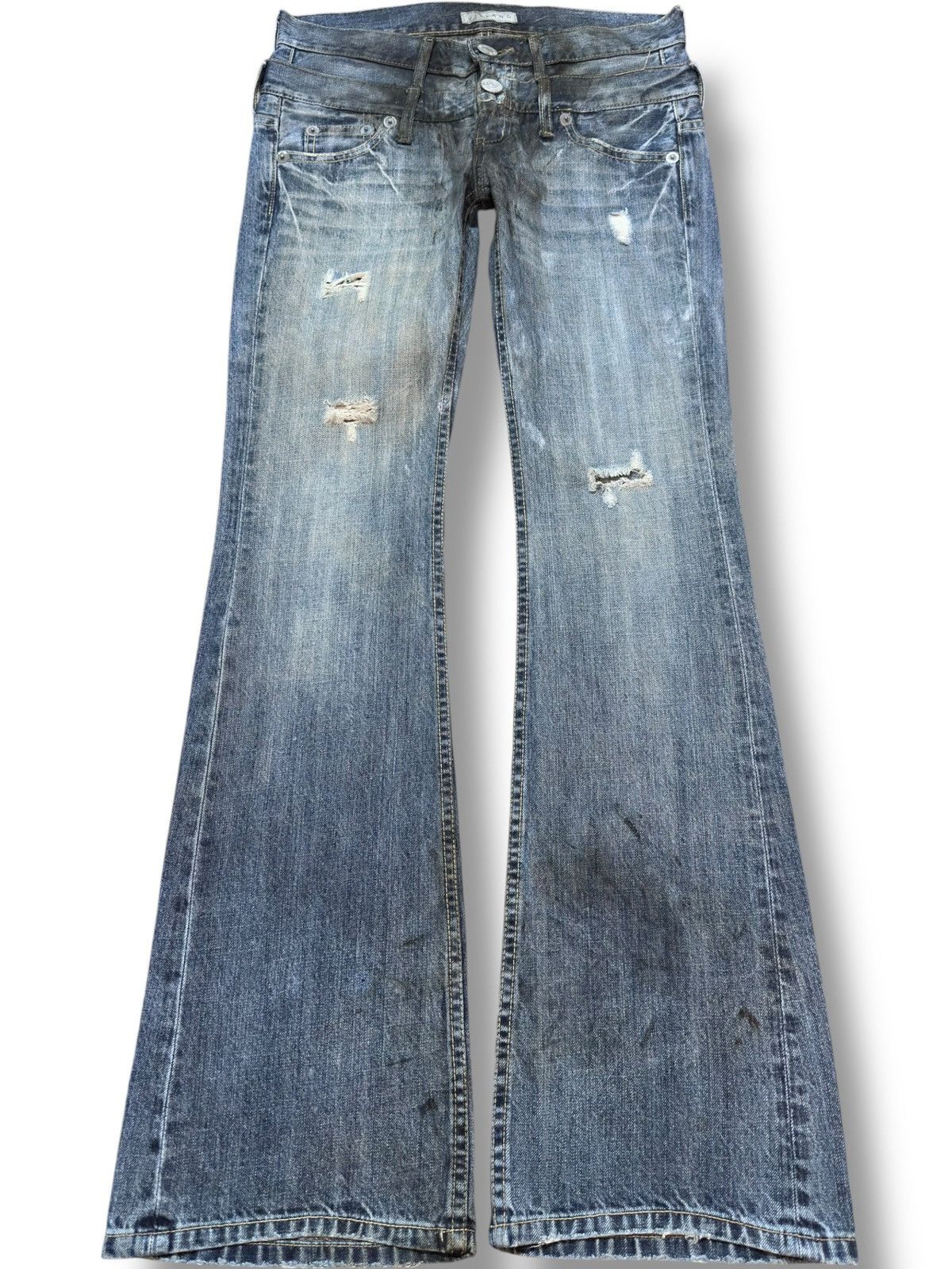 VILLAND Vintage Villand Double Waist Flare Bootcut Denim Size US 29 - 1 Thumbnail