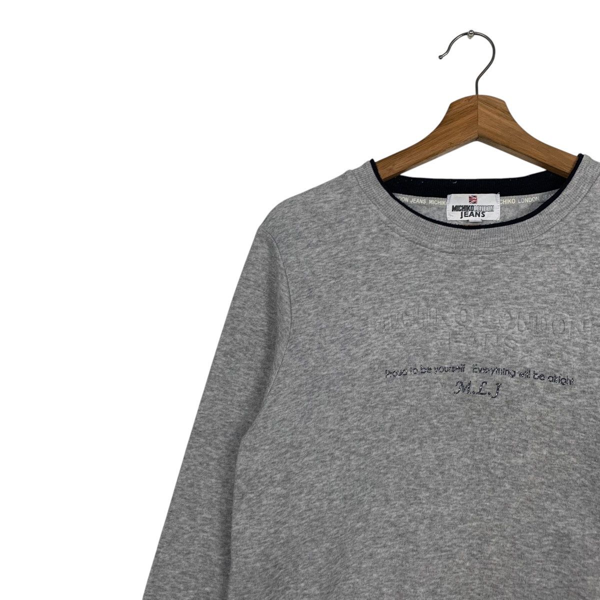 Michiko Koshino London Michiko London Jeans Big Logo Sweatshirt Size US L / EU 52-54 / 3 - 6 Thumbnail