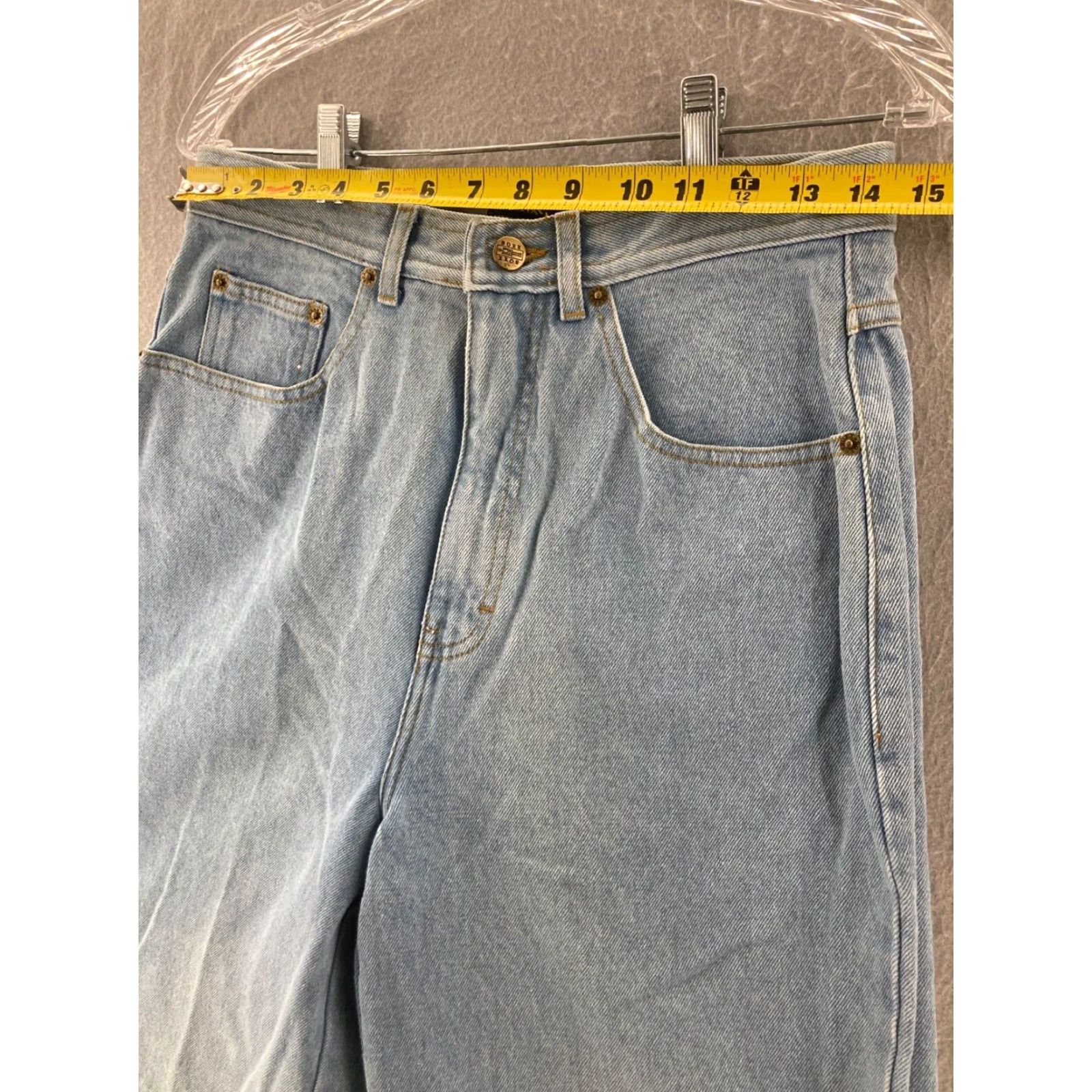 Vintage Boxx Denim Shorts Mens 31 Blue Baggy Hip Hop 90s Chino Relaxed Fit Size US 31 - 2 Thumbnail