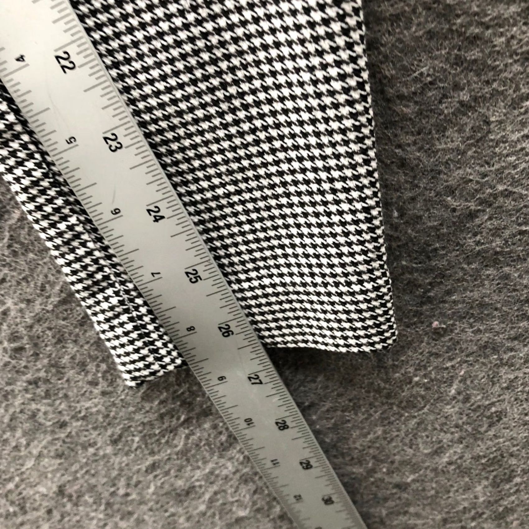 Zara Zara High Waisted Legging Pants Womens S Black White Houndstooth Ponte Skinny Size 28" / US 6 / IT 42 - 7 Thumbnail