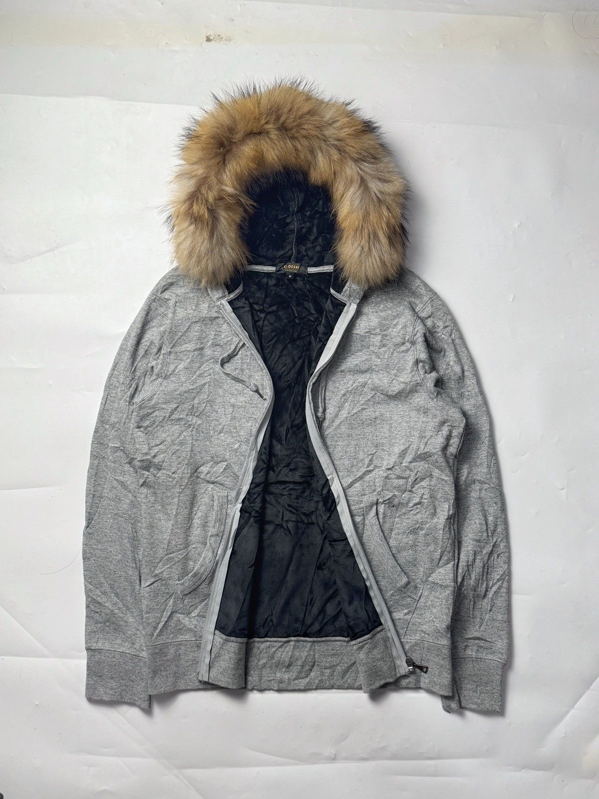 Japanese Brand Fur hoodie closshi black velvet japanese styled Size US M / EU 48-50 / 2 - 1 Thumbnail