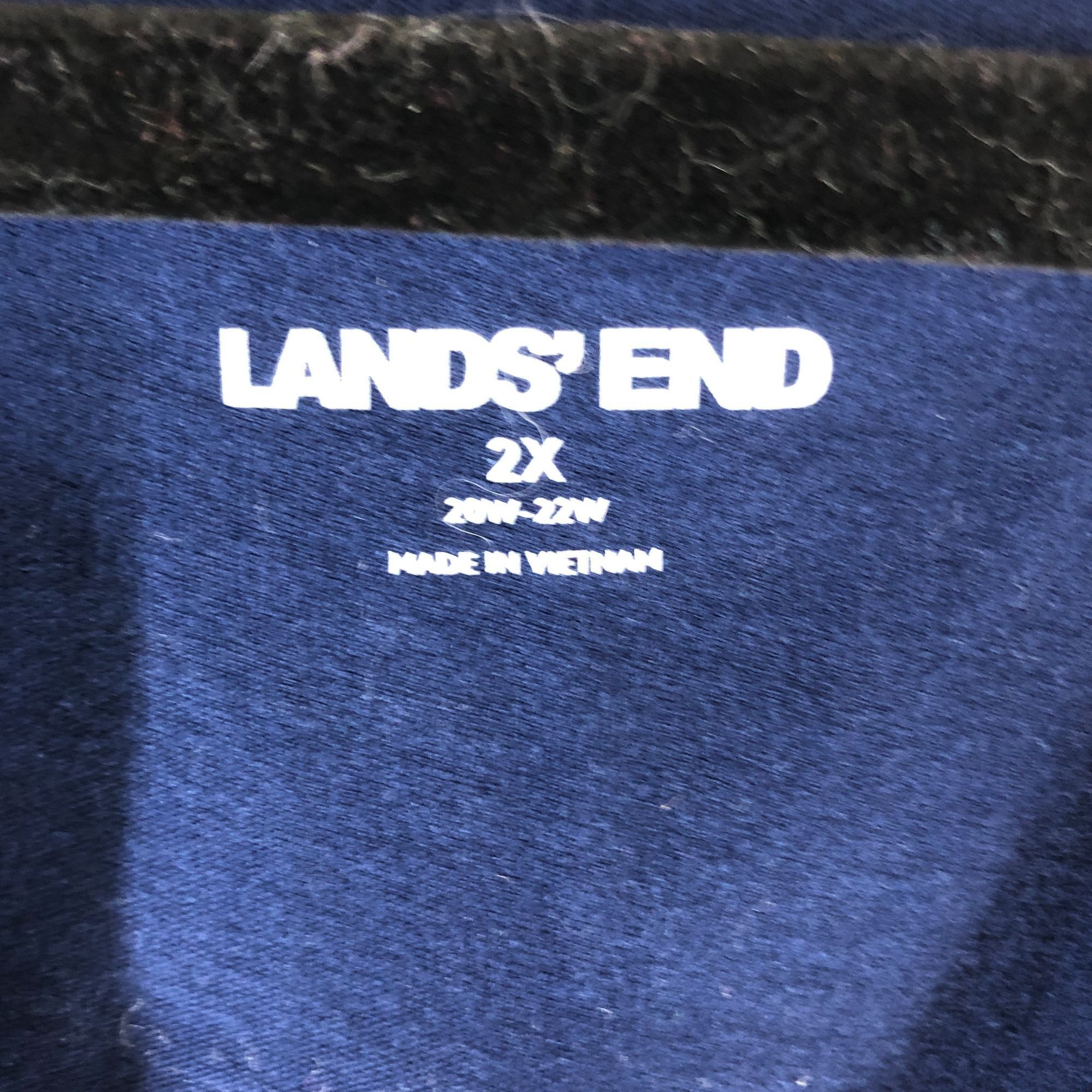 Lands' End Lands End Shift Dress Crochet Lace Detail V Neck Sleeveless Size XXL / US 16-18 / IT 52-54 - 3 Thumbnail