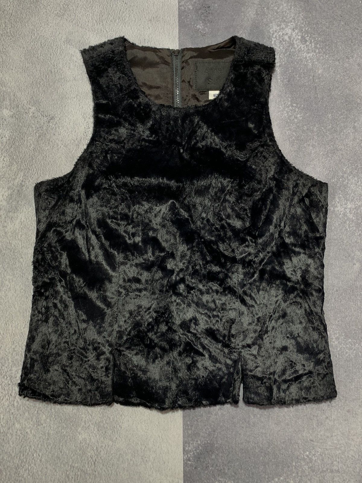 Anna Sui × Japanese Brand × Vintage Vintage 90s Anna Sui Made in USA zip vest tank top Size M / US 6-8 / IT 42-44 - 1 Thumbnail