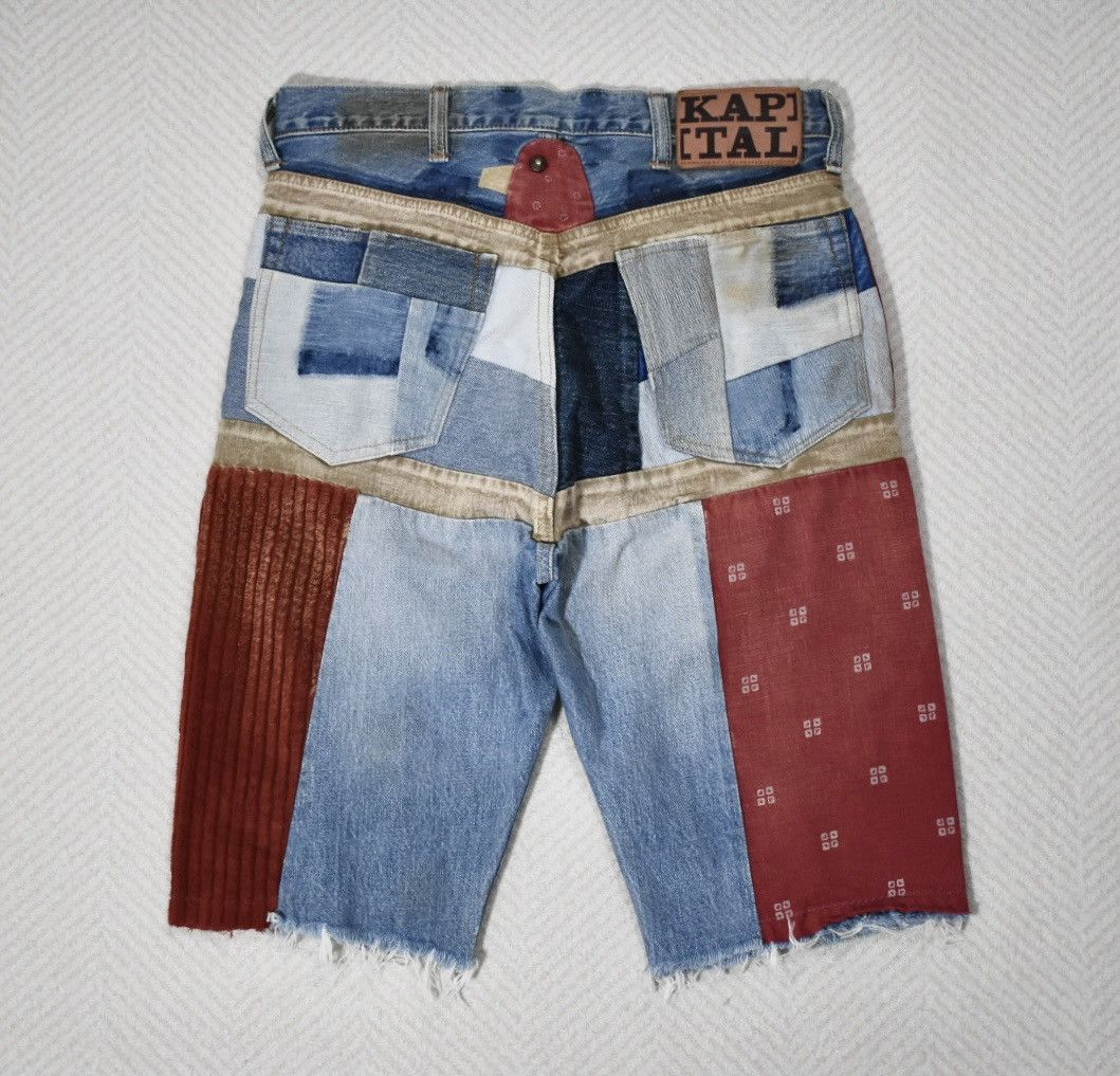 Kapital Kapital Kountry Reworked Denim Shorts W32 Size US 32 / EU 48 - 1 Thumbnail
