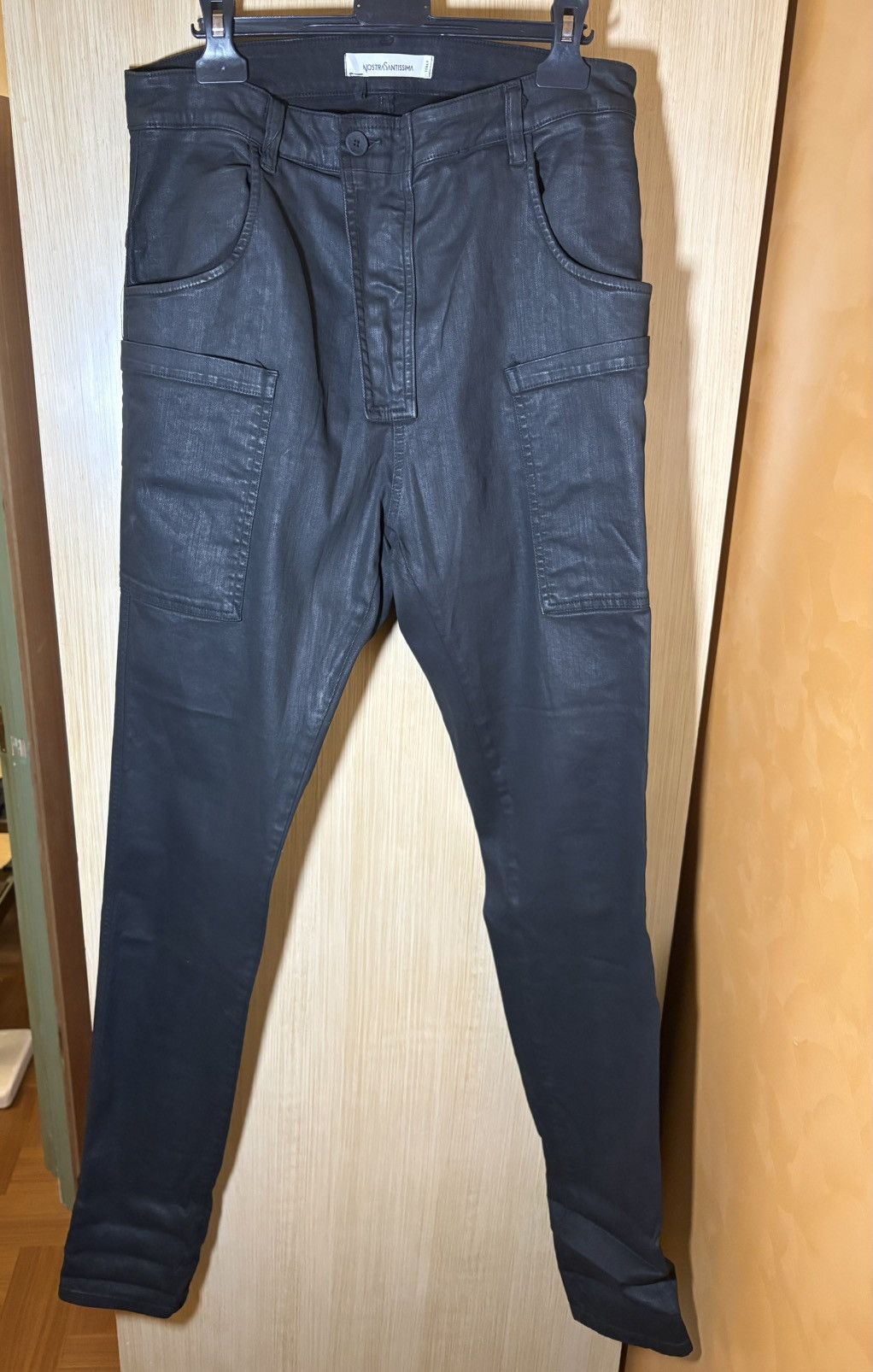 Nostra Santissima NOSTRASANTISSIMA Coated Cargo Trousers 48 Size US 32 / EU 48 - 1 Thumbnail