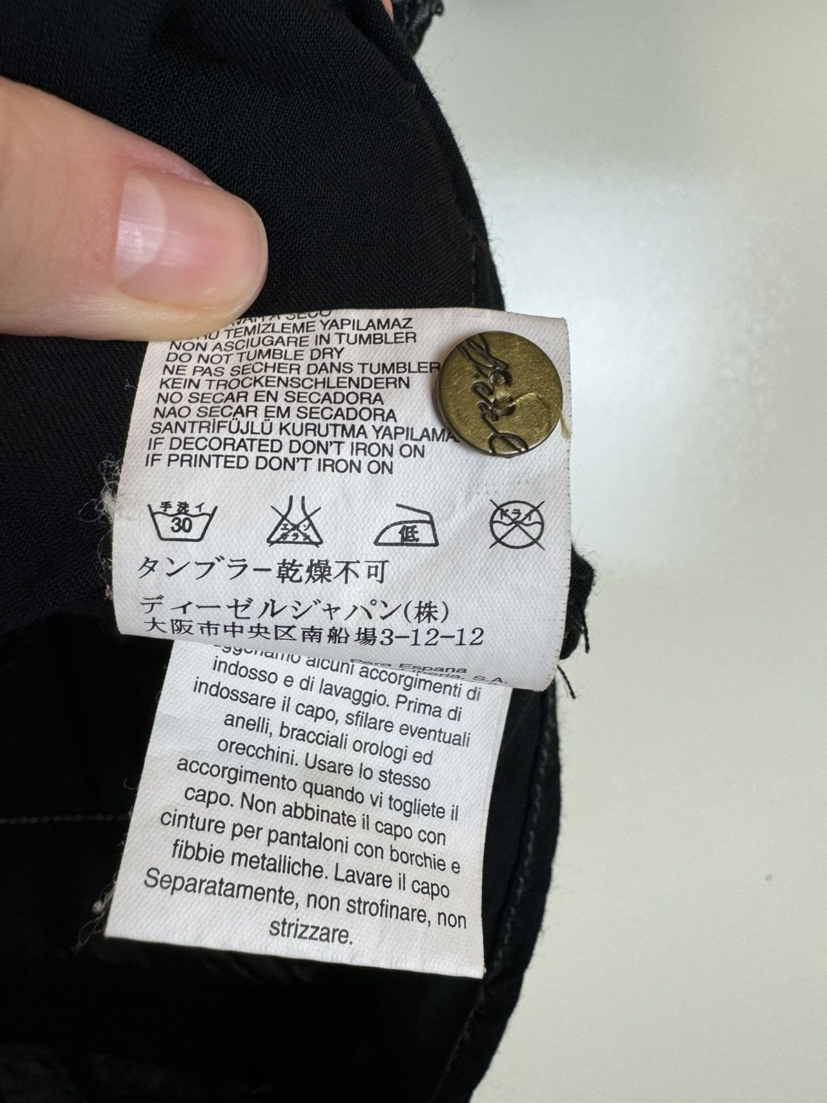 Diesel Diesel y2k opium grange button up shirt gothicgorp core xs Size XS / US 0-2 / IT 36-38 - 11 Thumbnail