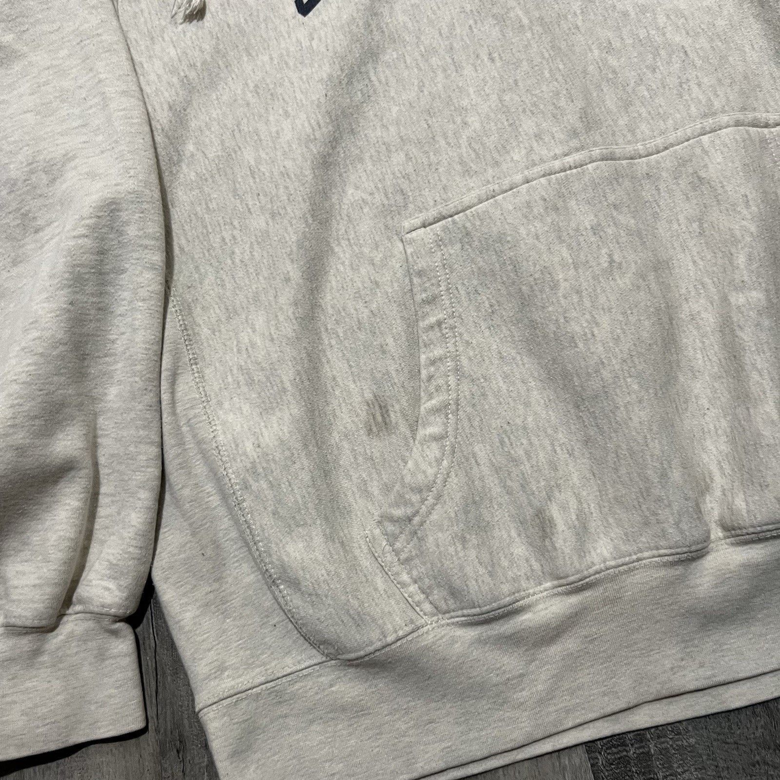 Vintage Pro-Weave Hoodie Grey Heavy Stone Harbor Sweatshirt Sz L Size US L / EU 52-54 / 3 - 4 Thumbnail