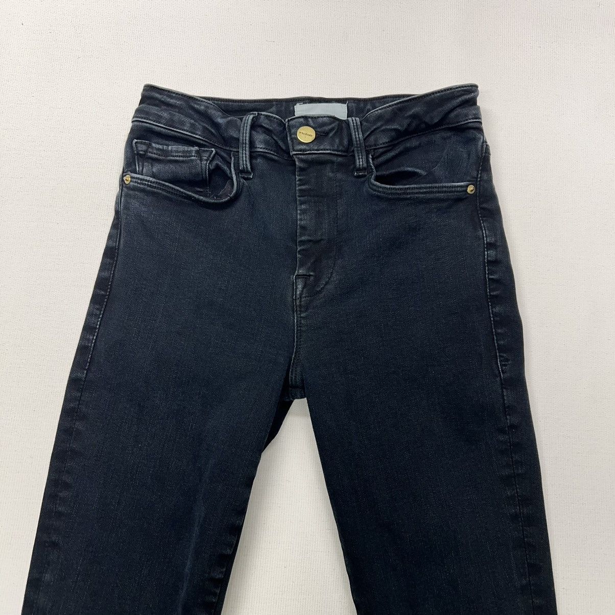 Frame Frame Jeans Black Le One Skinny Denim Stretch Larsen Dark Size 24" / US 00 / IT 34 - 4 Thumbnail