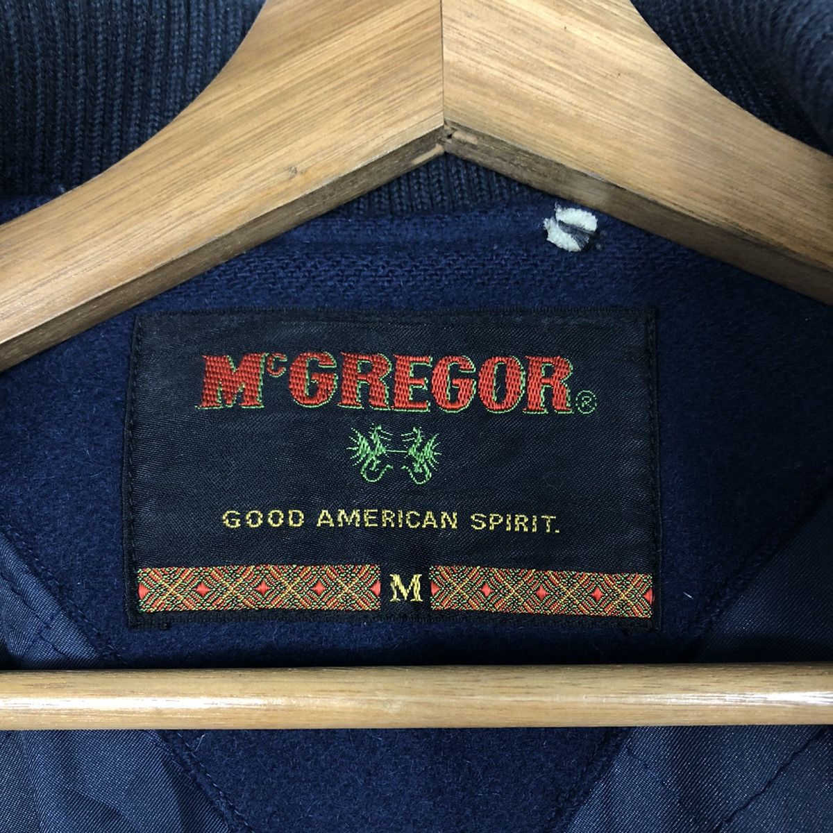 Japanese Brand × Vintage 📌Vintage Leather Varsity Jacket Mc Gregor Big Logo Size US M / EU 48-50 / 2 - 19 Thumbnail