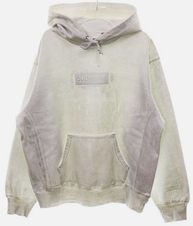 Maison Margiela × Supreme Supreme X mm6 White Foil Box Logo Hoodie Size US M / EU 48-50 / 2 - 1 Thumbnail