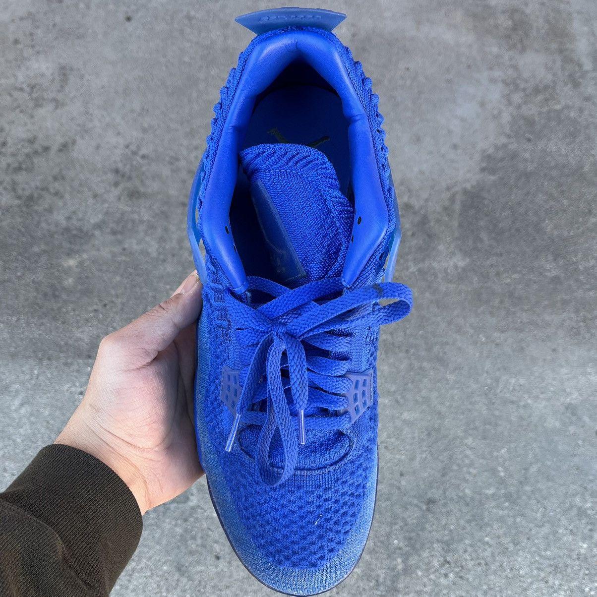 Jordan Brand × Nike 2019 Air Jordan 4 Retro Flyknit Royal Blue Sz 9.5 Size US 9.5 / EU 42-43 - 2 Thumbnail