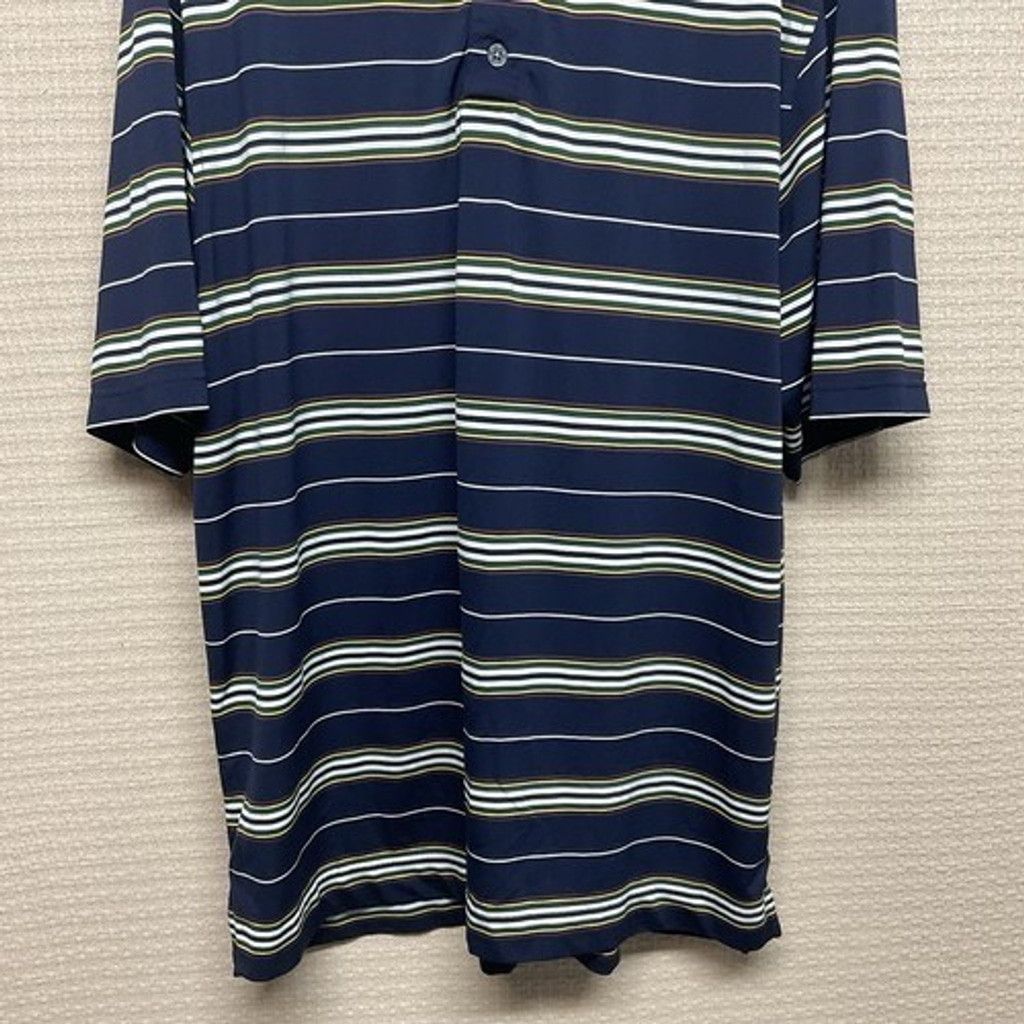 Footjoy FootJoy Navy Striped Short Sleeve Golf Polo Shirt Men Large Size US L / EU 52-54 / 3 - 5 Thumbnail
